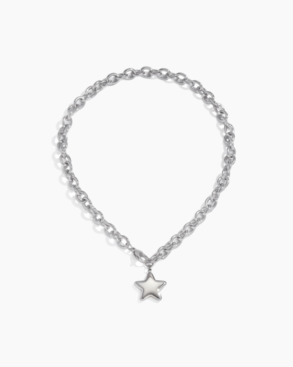 Stellar Bold Chain Necklace - Silver - mifjewelry