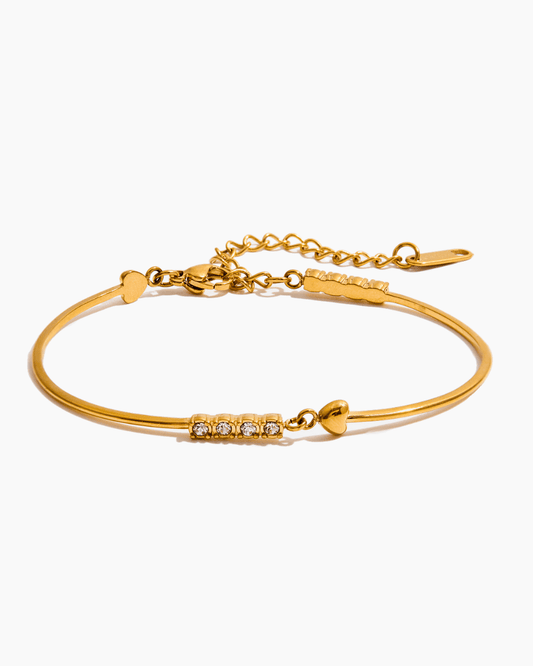 Stellar Line Gold Bangle Bracelet - mifjewelry