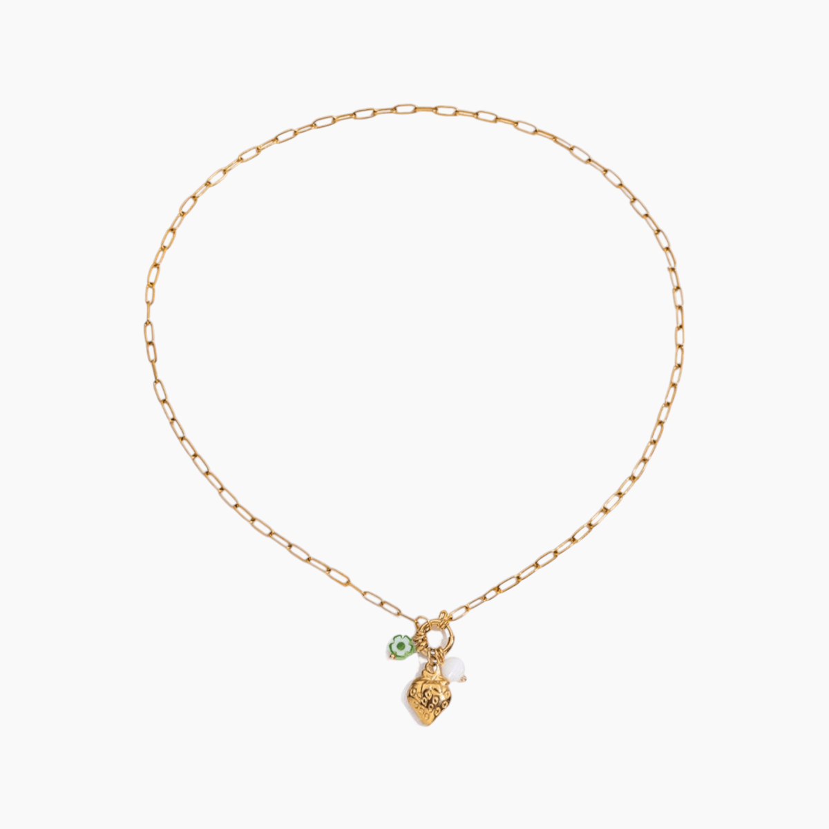 Strawberry Bloom Charm Necklace - mifjewelry