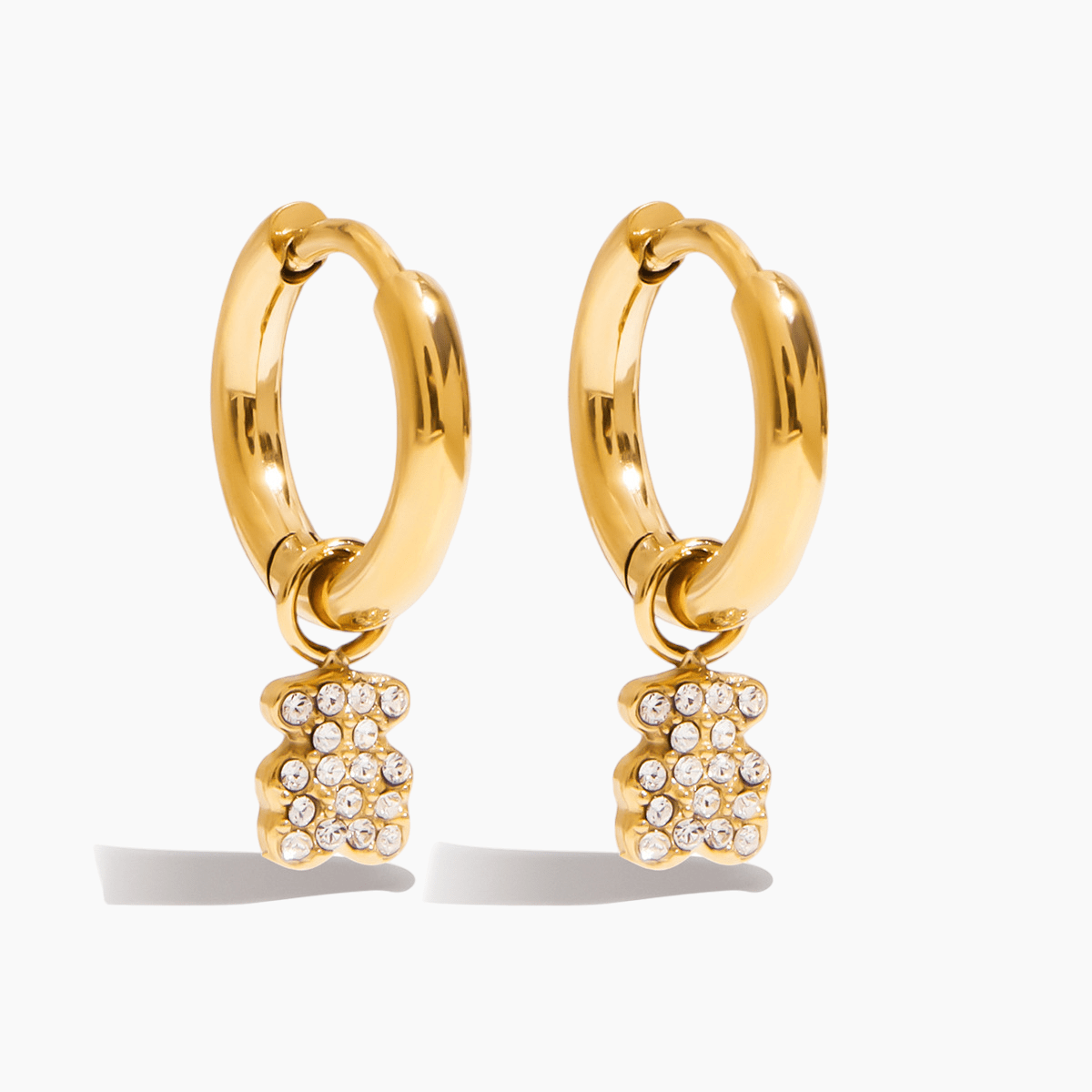 Sugar Pop Bear Hoops - mifjewelry