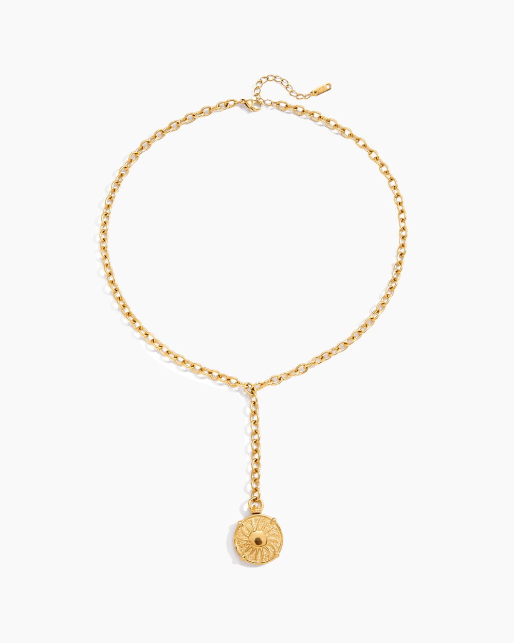Sun Emblem Drop Necklace - mifjewelry