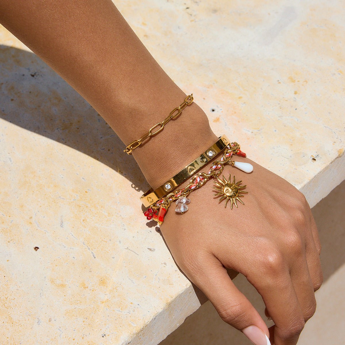 Sunburst Fiesta Charm Bracelet - mifjewelry