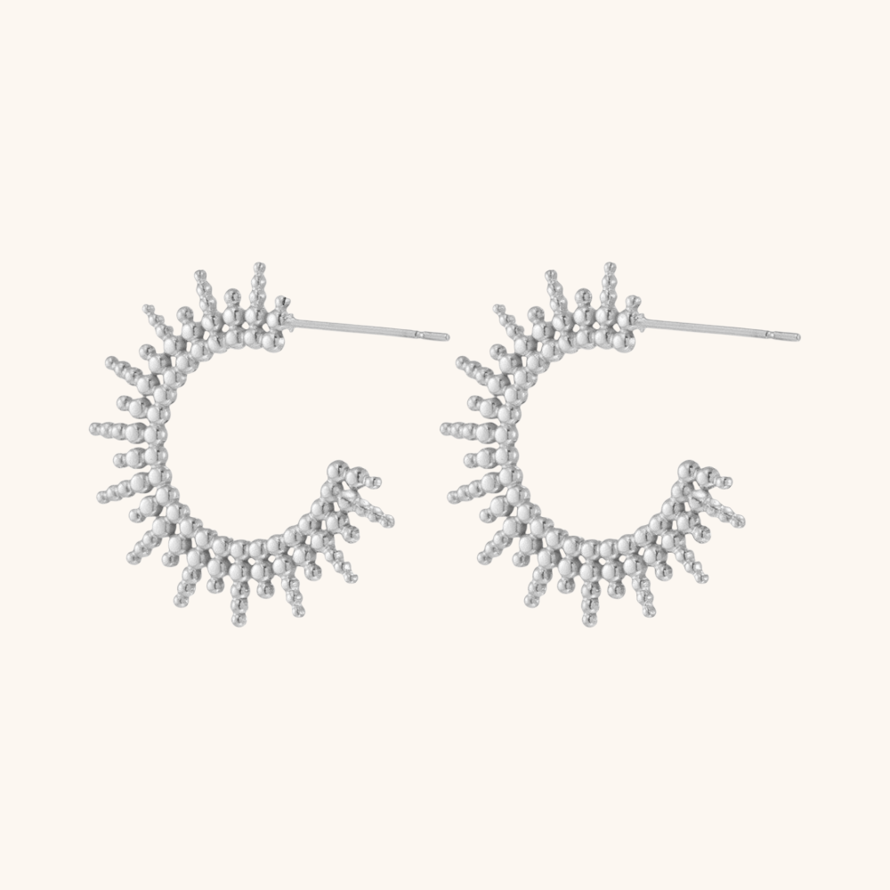 Sunburst Hoop Earrings - mifjewelry