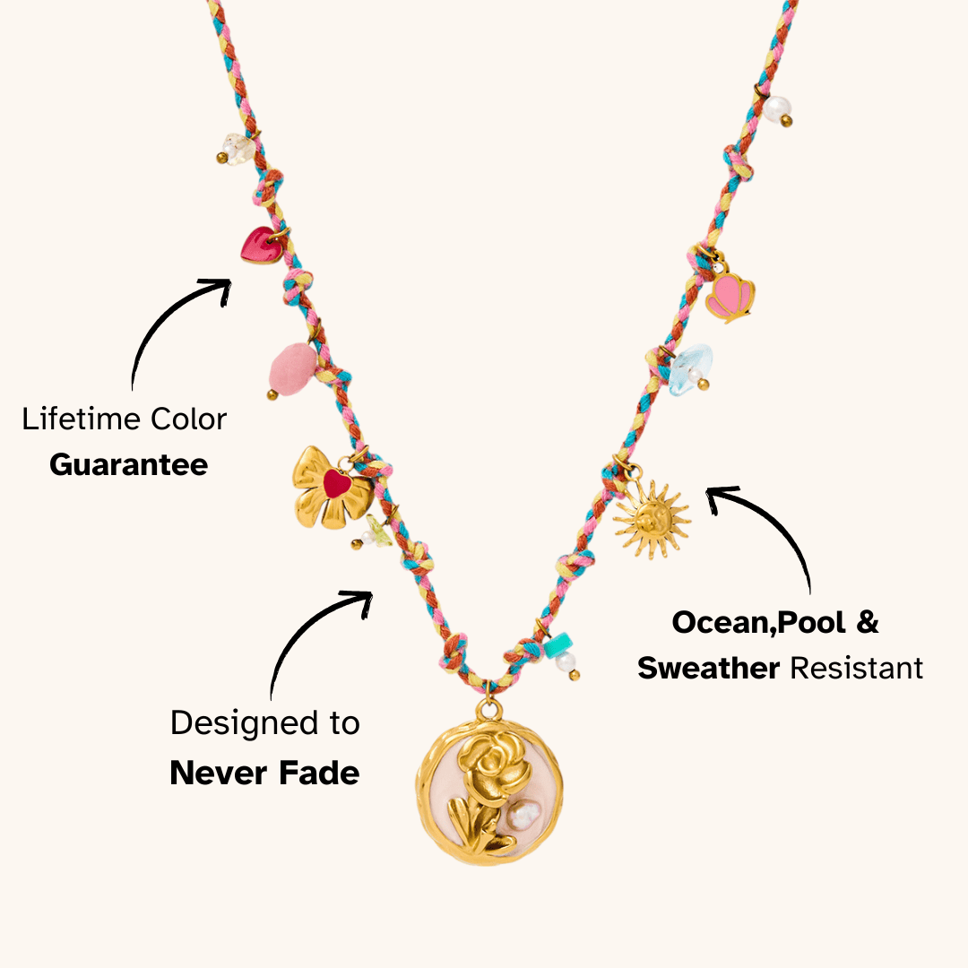 Sunset Bloom Charm Necklace - mifjewelry