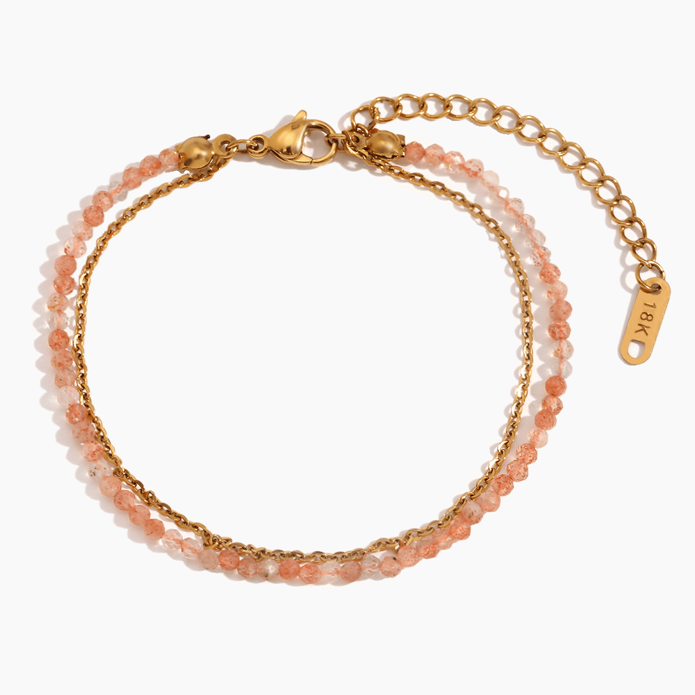 Sunstone Mist Chain Bracelet - mifjewelry
