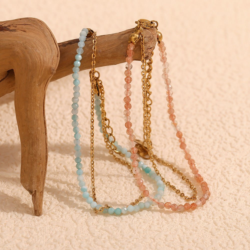 Sunstone Mist Chain Bracelet - mifjewelry
