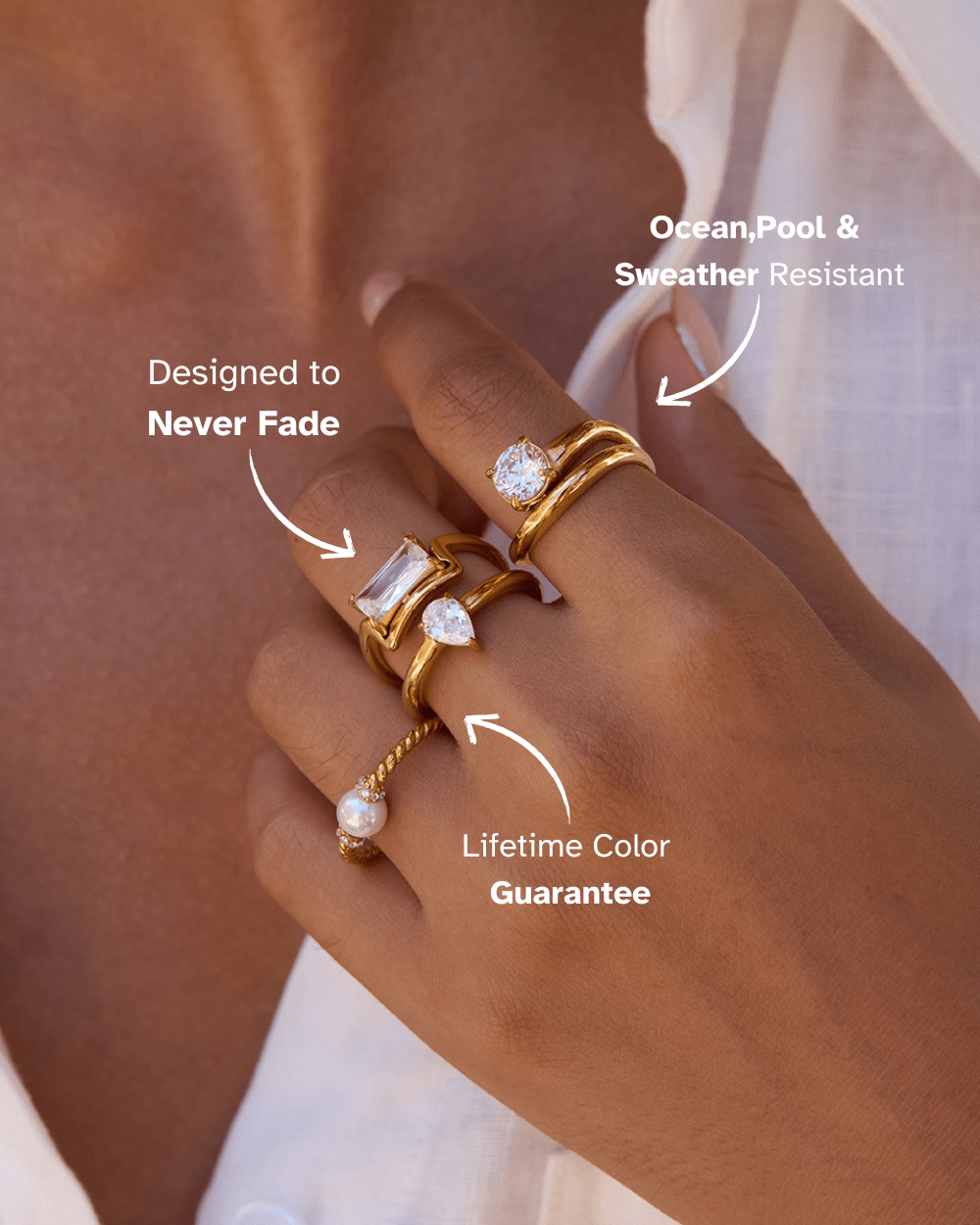 Tear of Light Ring - mifjewelry