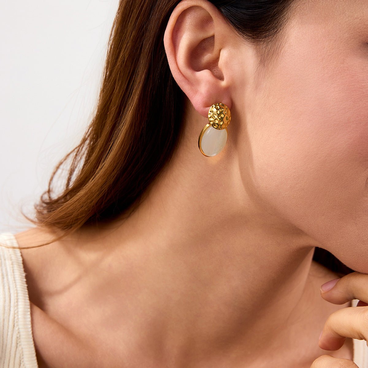 Tide Oval Earrings - mifjewelry