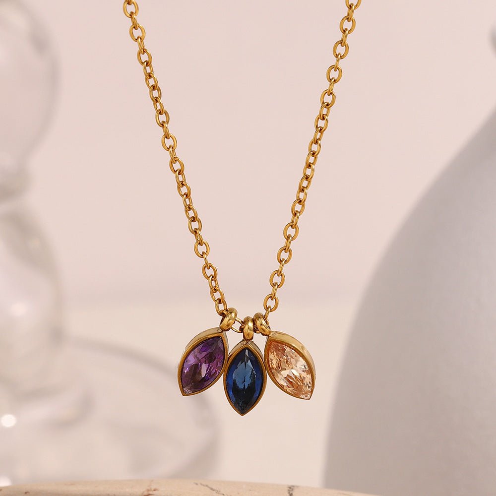 Trinity Droplet Necklace - mifjewelry