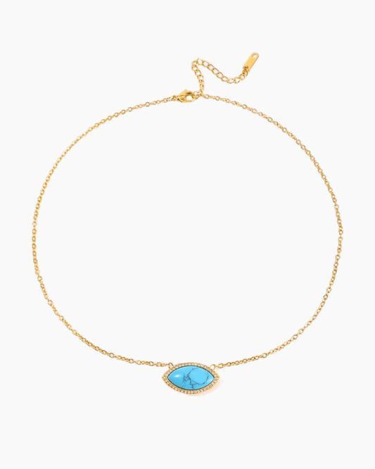 Turquoise Evil Eye Necklace - mifjewelry