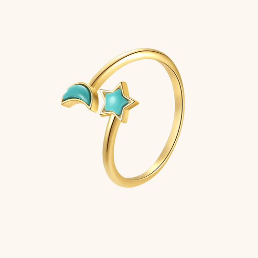 Turquoise Star & Moon Jewelry Set - mifjewelry