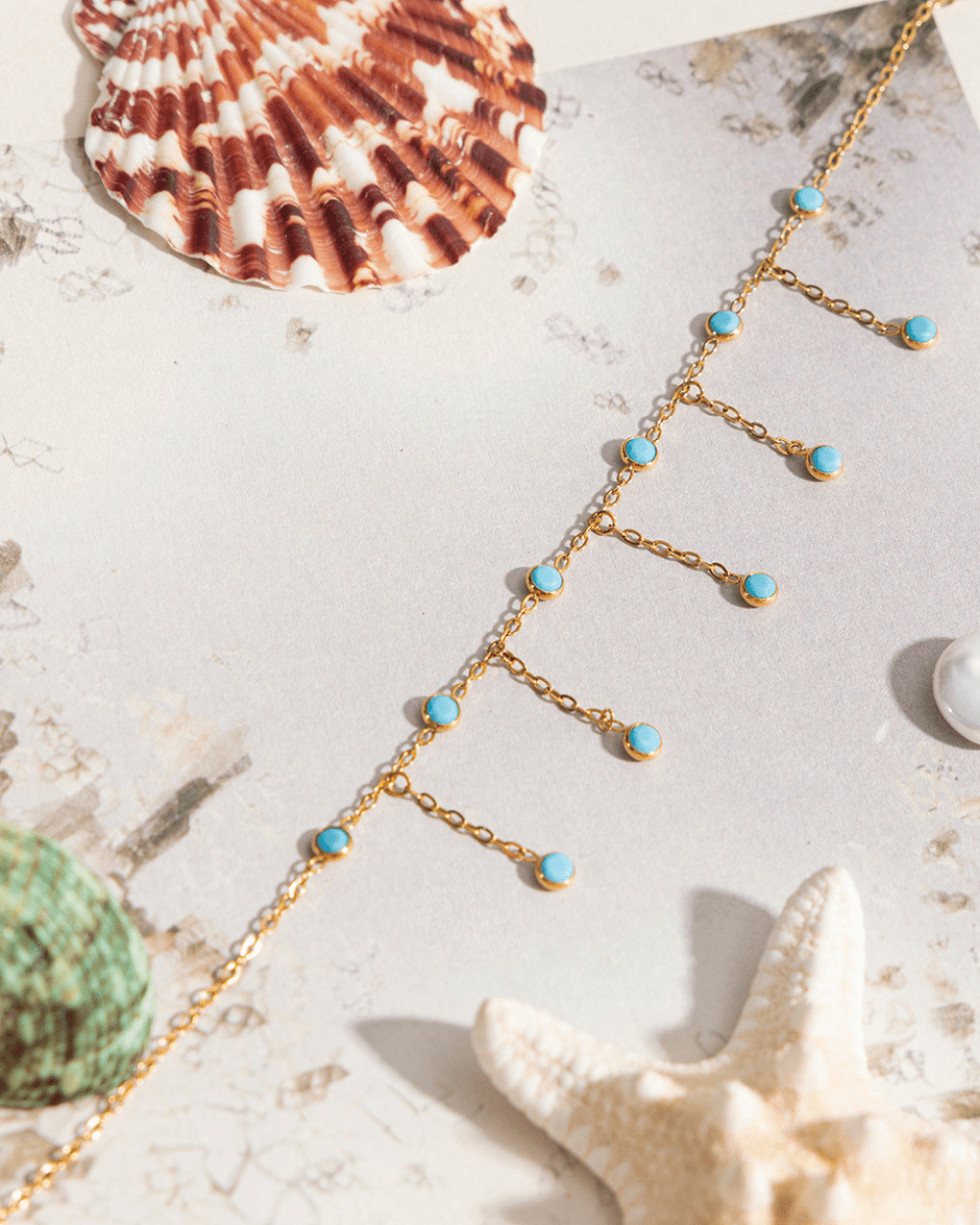 Turquoise Tassel Drop Necklace - mifjewelry