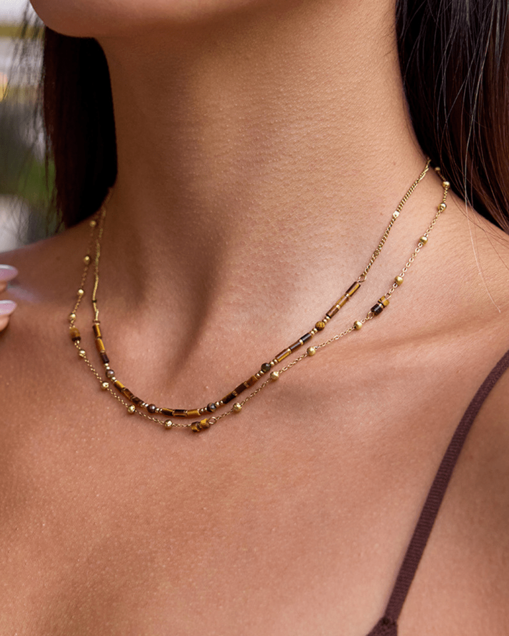 Twilight Bead Chain Necklace - mifjewelry