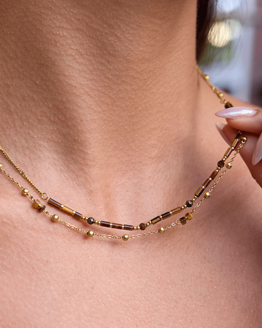 Twilight Bead Chain Necklace - mifjewelry