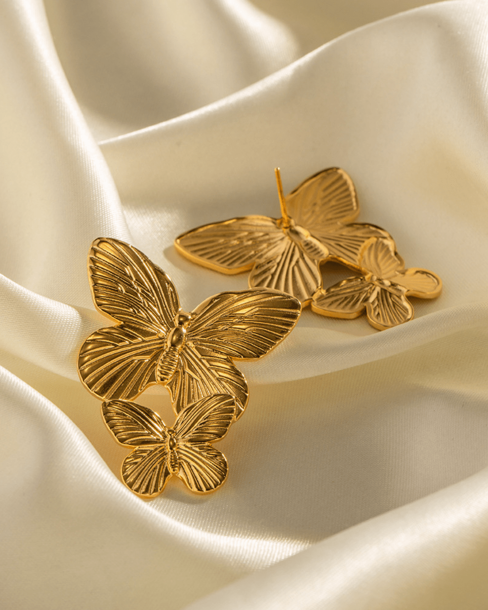 Twin Flutter Relief Earrings - mifjewelry