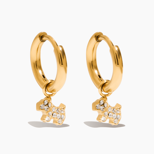 Twinkle Pup Hoops - mifjewelry