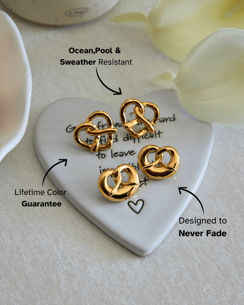Twist Heart Earrings - mifjewelry