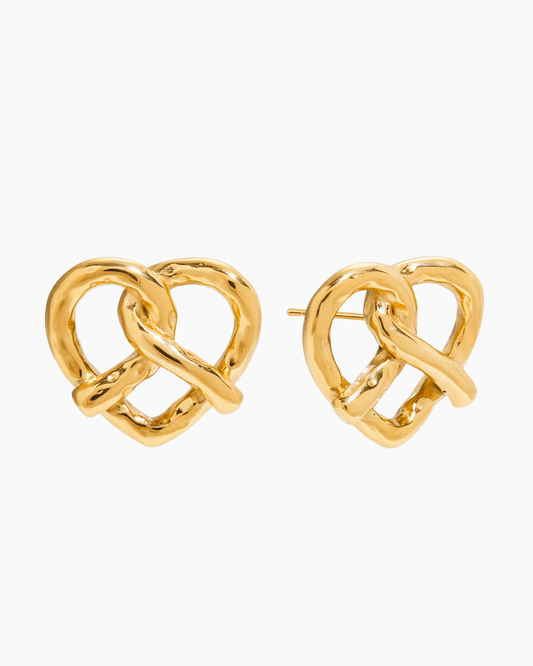 Twist Heart Earrings - mifjewelry