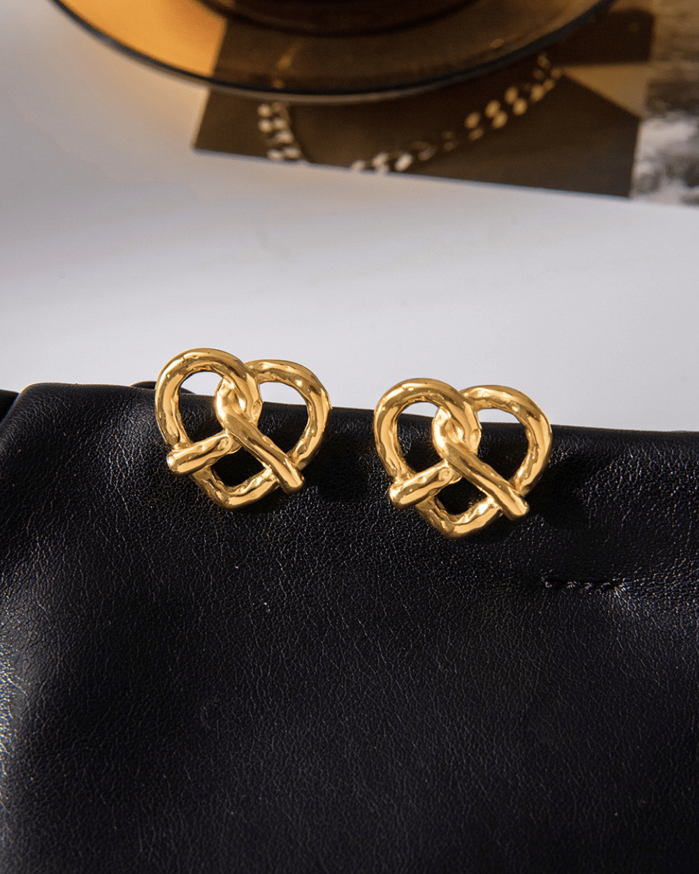 Twist Heart Earrings - mifjewelry