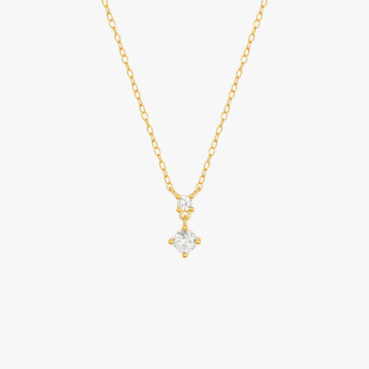 Classic Four-Prong Zircon Necklace