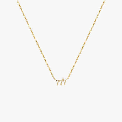 Angel Number Pendant Necklace