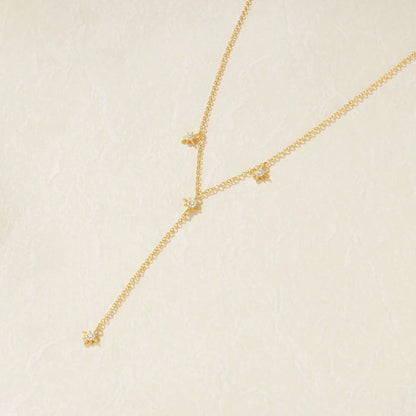 Long Y-Shape Tassel Star Pendant Necklace