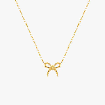 Twisted Bow Knot Necklace
