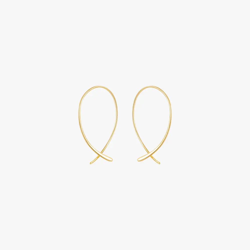 Boucles d'oreilles à boucle infinie