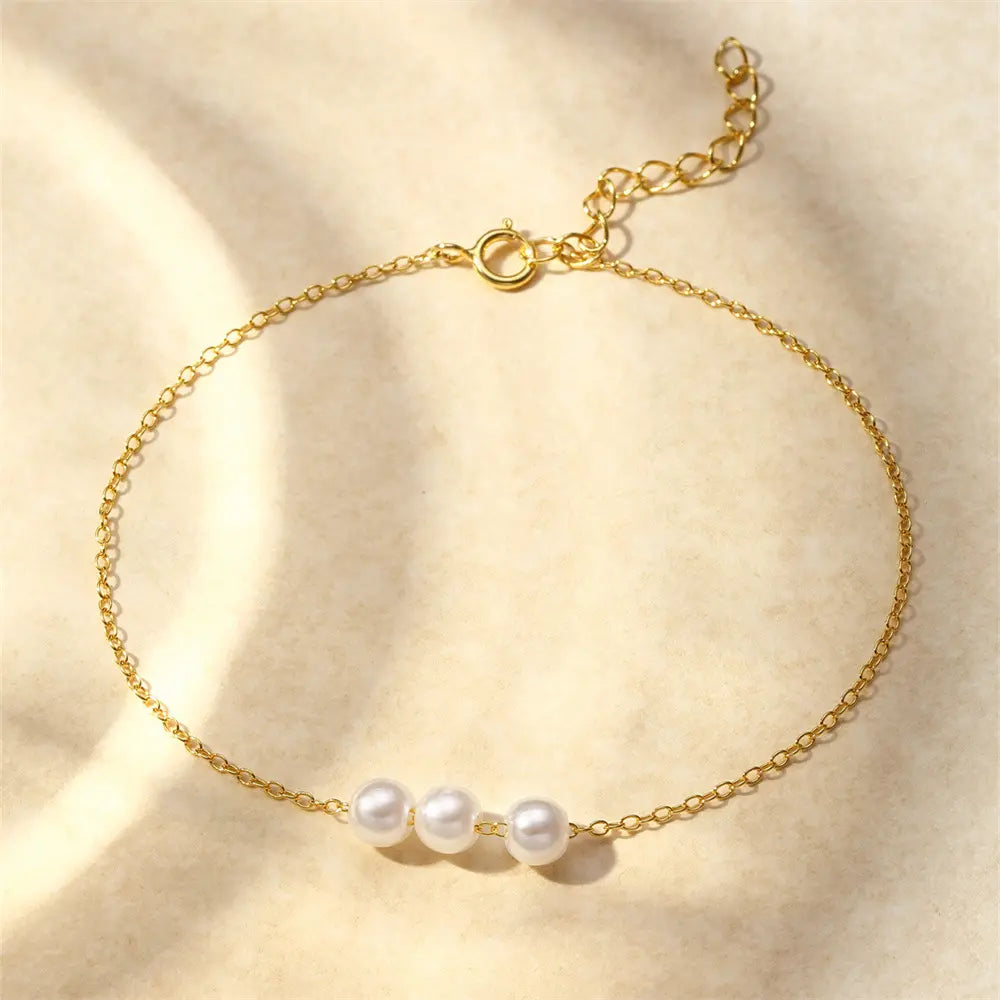 Bracelet coulissant minimaliste en perles