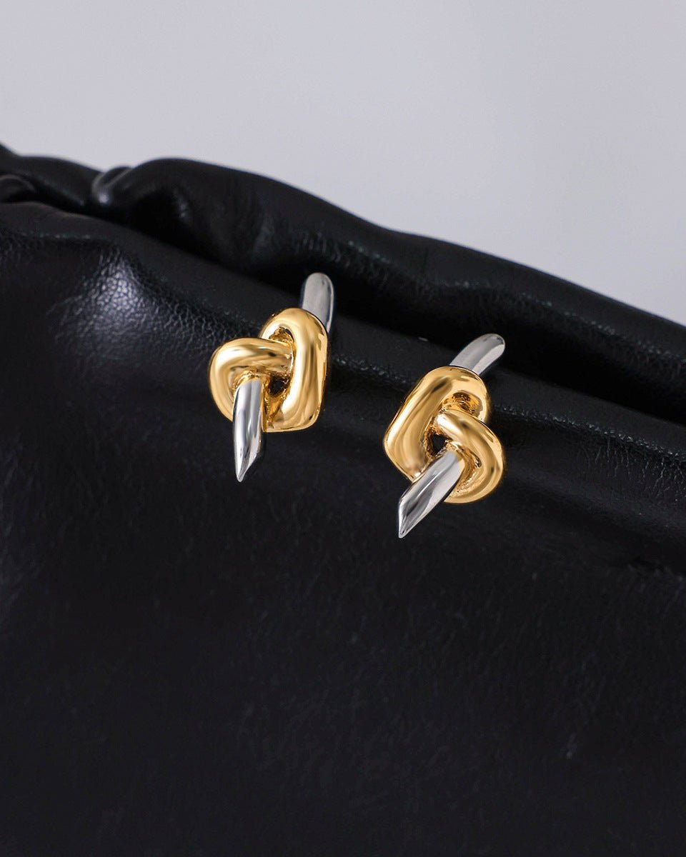Unity Knot Mini Hoops - mifjewelry