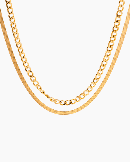 Urban Luxe Duo Chain Necklace - mifjewelry