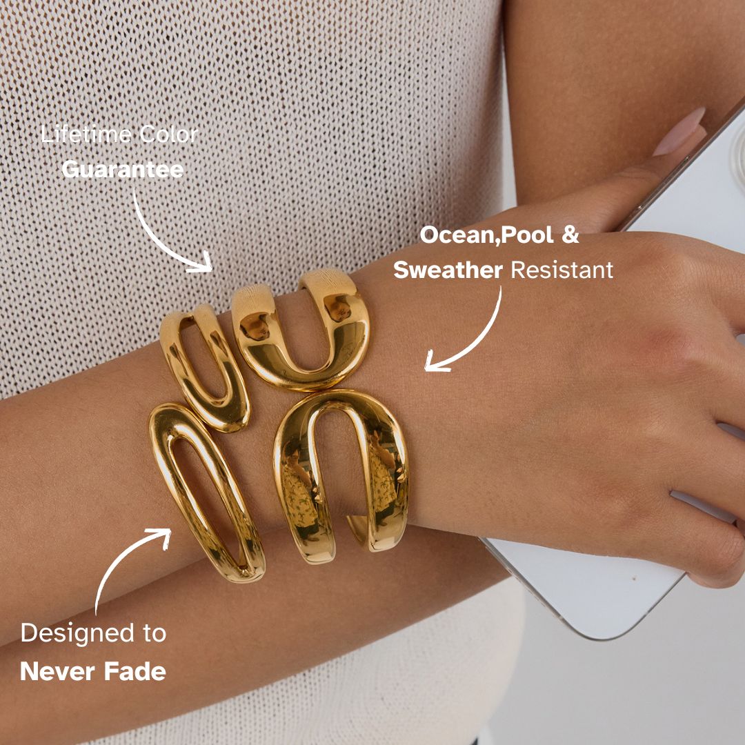 Waveform Cuff Bracelet - mifjewelry