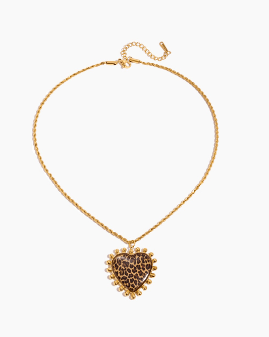 Wild Heart Leopard Necklace - mifjewelry