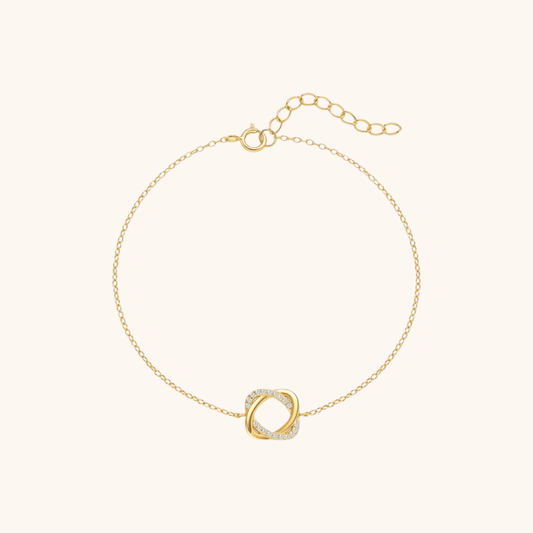 Zirconia Heart Knot Bracelet - mifjewelry