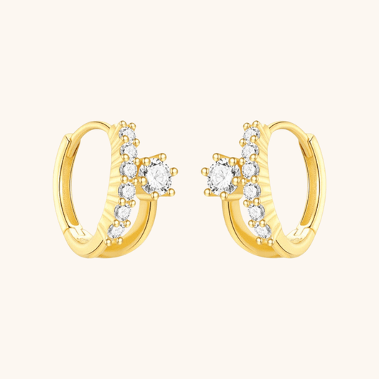 Zirconia Infinity Hoop Earrings - mifjewelry